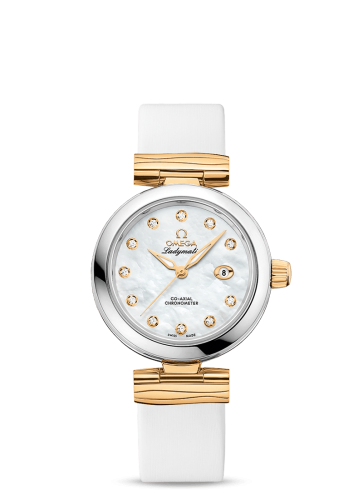 Omega LadyMatic Co-Axial 34 Stainless Steel / Yellow Gold / MOP